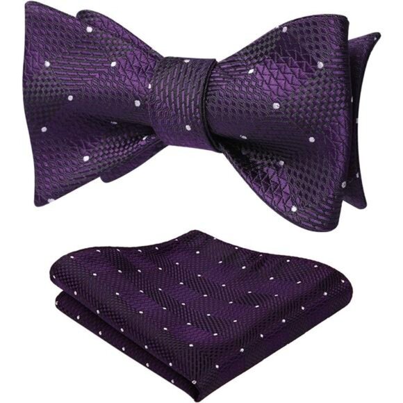 Bow Ties for Men F-01 Dark Purple - Picture 1 of 1